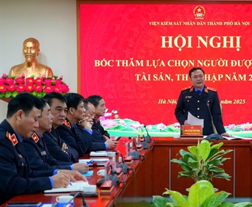 Viện KSND thành phố Hà Nội tổ chức Hội nghị bốc thăm công khai chọn lựa...