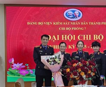 Phòng 7 Viện KSND thành phố Hà Nội tổ chức Đại hội Chi bộ nhiệm kỳ 2025-2027