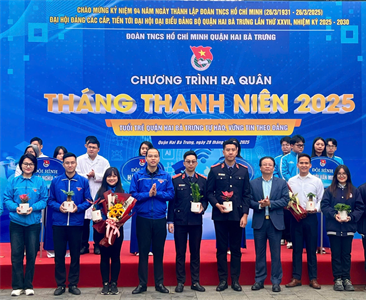 Viện KSND quận Hai Bà Trưng tham gia lễ ra quân tháng thanh niên năm 2025