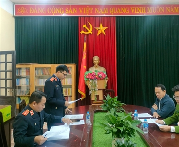 Viện KSND huyện Phúc Thọ kiểm sát người chấp hành án ngoài cộng đồng năm 2025