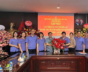 Viện KSND thành phố Hà Nội chúc mừng 38 năm ngày thành lập Thanh tra ngành KSND