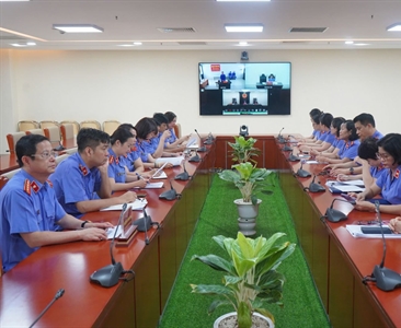 Tăng cường kết nối trực tuyến trong xét xử án hình sự giữa TAND Thành phố và...