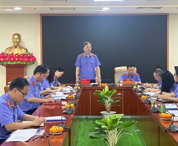 Viện KSND thành phố Hà Nội làm việc với Đoàn công tác của Vụ kiểm sát giam...