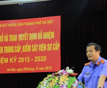 Lễ công bố Quyết định bổ nhiệm Kiểm sát viên trung cấp, Kiểm sát viên sơ cấp...