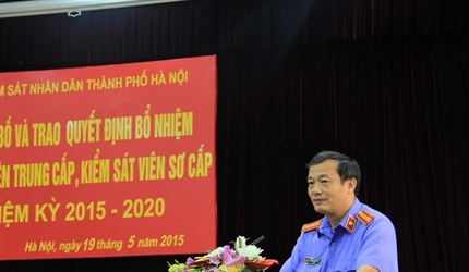 Lễ công bố Quyết định bổ nhiệm Kiểm sát viên trung cấp, Kiểm sát viên...