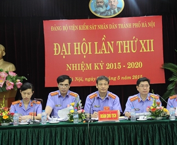 Viện kiểm sát nhân dân thành phố Hà Nội tổ chức thành công Đại hội Đảng bộ...