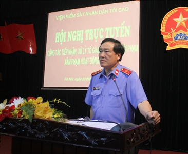 Hội nghị trực tuyến công tác tiếp nhận, xử lý tố giác, tin báo về tội phạm...