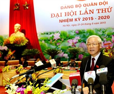 Phát biểu của Tổng Bí thư tại Đại hội Đảng bộ Quân đội lần thứ X