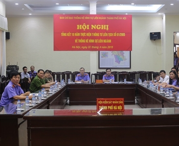 Hội nghị trực tuyến tổng kết 10 năm thực hiện Thông tư liên tịch...