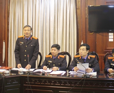 Lãnh đạo Viện kiểm sát nhân dân tối cao nghe Viện kiểm sát nhân dân Tp Hà...