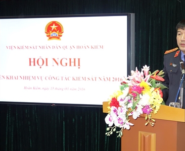 VKSND quận Hoàn Kiếm tổ chức hội nghị triển khai nhiệm vụ công tác kiểm sát...