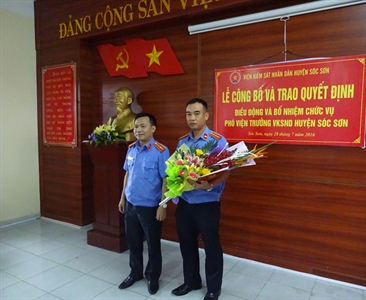 Lễ công bố, trao Quyết định điều động, bổ nhiệm chức vụ Phó Viện trưởng Viện...