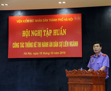 VIỆN KIỂM SÁT NHÂN DÂN TP HÀ NỘI TỔ CHỨC HỘI NGHỊ TẬP HUẤN THỰC HIỆN THÔNG...
