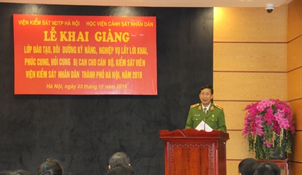 KHAI GIẢNG LỚP ĐÀO TẠO, BỒI DƯỠNG KỸ NĂNG, NGHIỆP VỤ  LẤY LỜI KHAI,...