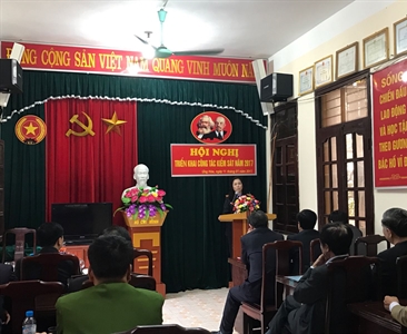 Viện KSND huyện Ứng Hòa tổ chức Hội nghị triển khai công tác kiểm sát, công...