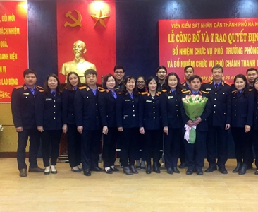 Lễ công bố, trao Quyết định bổ nhiệm các chức vụ phó trưởng phòng 3;phó...