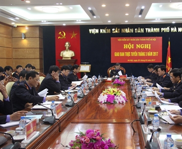 Viện KSND thành phố tổ chức sơ kết trực tuyến kết quả thực hiện nhiệm vụ...