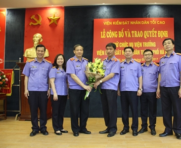 Công bố Quyết định Viện trưởng Viện KSND thành phố Hà Nội