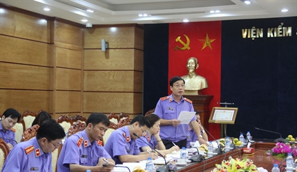 Tập thể Lãnh đạo Viện KSND thành phố Hà Nội làm việc với Ban pháp chế...