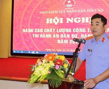Nâng cao chất lượng công tác kiểm sát thi hành án dân sự, hành chính