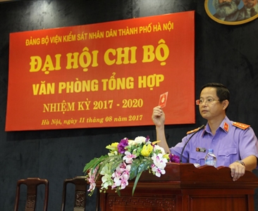 Đại hội Chi bộ Văn phòng tổng hợp nhiệm kỳ 2017 – 2020 thành công tốt đẹp