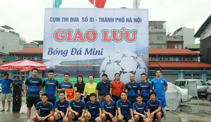 Cụm thi đua số XI  tổ chức Giải giao hữu bóng đá mini năm 2017